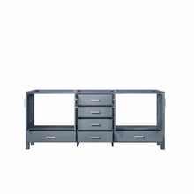 Load image into Gallery viewer, Lexora LJ342280DB00000 Jacques 80&quot; Dark Grey Vanity Cabinet Only