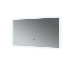 Lexora LL6032LEDM Lugano 60" Wide x 32" Tall LED Mirror w/ Defogger