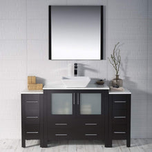 Load image into Gallery viewer, Blossom 001 60S2 02 V Sydney 60 Inch Vanity with Ceramic Vessel Sink - Espresso