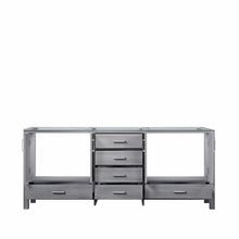 Load image into Gallery viewer, Lexora LJ342280DD00000 Jacques 80&quot; Distressed Grey Vanity Cabinet Only