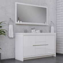 Load image into Gallery viewer, Alya Bath AB-MD660D-W Sortino 60 Double inch Modern Bathroom Vanity, White