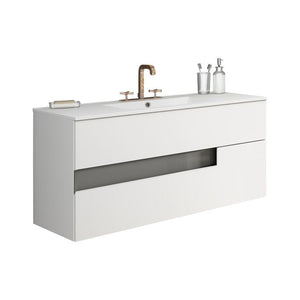 Lucena Bath 3076-01/grey 40" White and Grey Vision Vanity