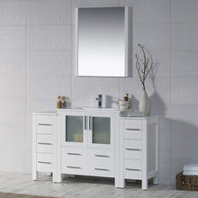 Load image into Gallery viewer, Blossom 001 54 01 C M Sydney 54 Inch Vanity with Ceramic Sink &amp; Mirror - White