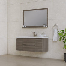 Load image into Gallery viewer, Alya Bath AB-MOF48-G Paterno 48 inch Modern Wall Mounted Bathroom Vanity, Gray
