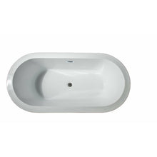 Load image into Gallery viewer, Lexora LD900459A1C0000 Lure 59&quot; Free Standing Acrylic Bathtub w/ Chrome Drain