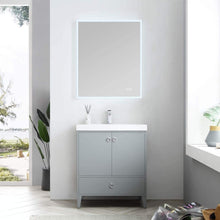 Load image into Gallery viewer, Blossom 023 30 15 A Lyon 30 Inch Vanity with Acrylic Sink - Metal Gray