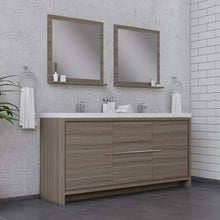 Load image into Gallery viewer, Alya Bath AB-MD672-G Sortino 72 inch Modern Bathroom Vanity, Gray