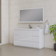 Load image into Gallery viewer, Alya Bath AB-MOA60S-W Paterno 60 inch Single Modern Freestanding Bathroom Vanity, White
