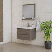 Load image into Gallery viewer, Alya Bath AB-MOF30-G Paterno 30 inch Modern Wall Mounted Bathroom Vanity, Gray