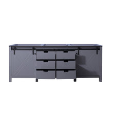 Load image into Gallery viewer, Lexora LM342284DB00000 Marsyas 84&quot; Dark Grey Vanity Cabinet Only