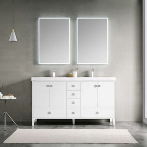 Blossom 023 60 01 Lyon 60 Inch Vanity with Acrylic Sink - White