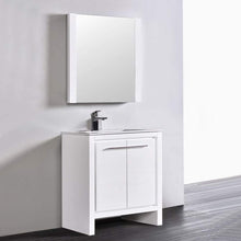 Load image into Gallery viewer, Blossom 014 30 01 C M Milan 30 Inch Vanity with Ceramic Sink &amp; Mirror - White