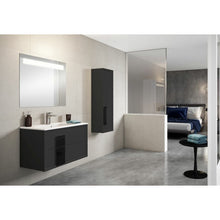 Load image into Gallery viewer, Lucena Bath 4304-04/black 24&quot; Grey and Black Cristal Vanity