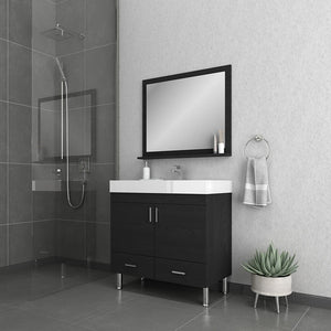 Alya Bath AT-8089-B Ripley 36 inch Black Vanity with Sink