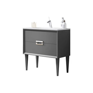 Lucena Bath 42591 32" Grey Décor Tirador Freestanding  Vanity