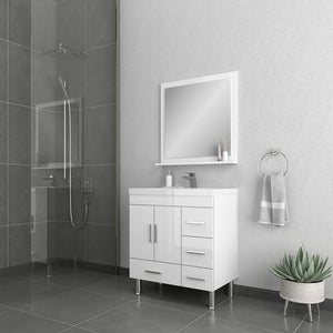 Alya Bath AT-8050-W Ripley 30 inch White Vanity with Sink