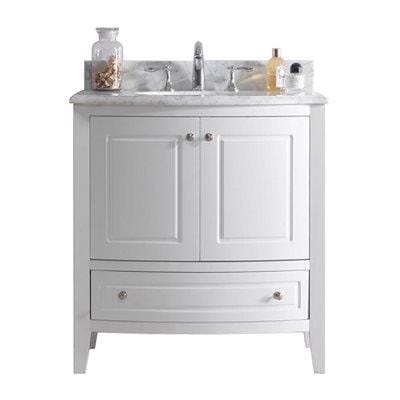 LAVIVA 3130709-32W-WC Estella 32 - White Cabinet + White Carrera Counter