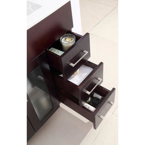 LAVIVA 31321529-32B-CB Nova 32 - Brown Cabinet + Ceramic Basin Counter