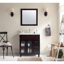 Load image into Gallery viewer, LAVIVA 31321529-32B-CB Nova 32 - Brown Cabinet + Ceramic Basin Counter