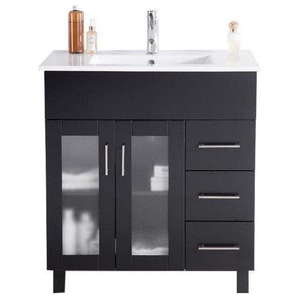 LAVIVA 31321529-32E-CB Nova 32 - Espresso Cabinet + Ceramic Basin Counter