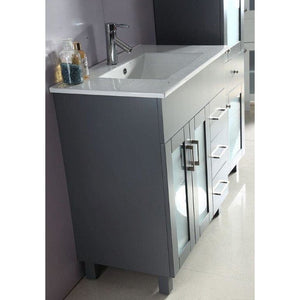 LAVIVA 31321529-32G-CB Nova 32 - Grey Cabinet + Ceramic Basin Counter