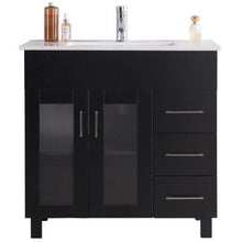 Load image into Gallery viewer, LAVIVA 31321529-36E-CB Nova 36 - Espresso Cabinet + Ceramic Basin Counter