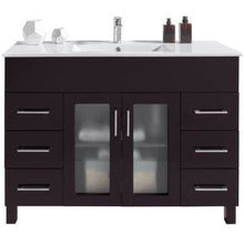 Load image into Gallery viewer, LAVIVA 31321529-48B-CB Nova 48 - Brown Cabinet + Ceramic Basin Counter