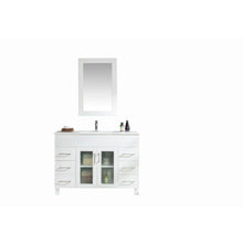 Load image into Gallery viewer, LAVIVA 31321529-48W-CB Nova 48 - White Cabinet + Ceramic Basin Counter