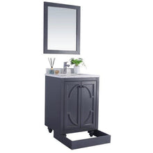 Load image into Gallery viewer, LAVIVA 313613-24G-BW Odyssey - 24 - Maple Grey Cabinet + Black Wood Counter