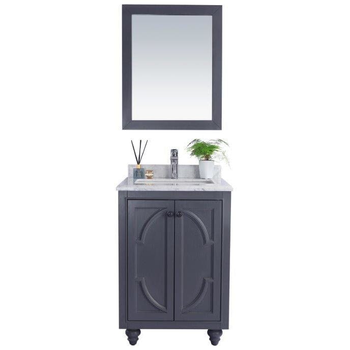 LAVIVA 313613-24G-WC Odyssey - 24 - Maple Grey Cabinet + White Carrera Counter