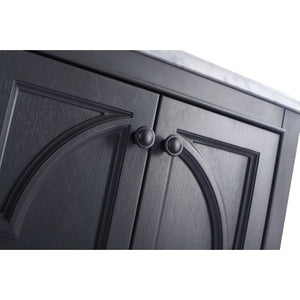 LAVIVA 313613-24G-MB Odyssey - 24 - Maple Grey Cabinet + Matte Black VIVA Stone Solid Surface Countertop