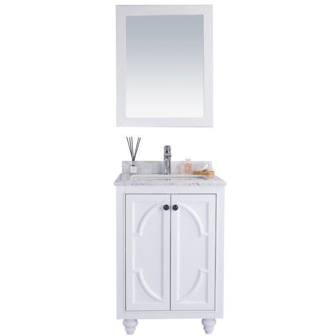 LAVIVA 313613-24W-WC Odyssey - 24 - White Cabinet + White Carrera Counter