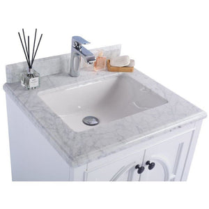LAVIVA 313613-24W-WC Odyssey - 24 - White Cabinet + White Carrera Counter