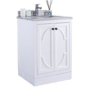 LAVIVA 313613-24W-WS Odyssey - 24 - White Cabinet + White Stripes Counter