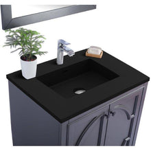 Load image into Gallery viewer, LAVIVA 313613-30G-MB Odyssey - 30 - Maple Grey Cabinet + Matte Black VIVA Stone Solid Surface Countertop