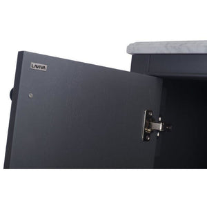 LAVIVA 313613-30G-MB Odyssey - 30 - Maple Grey Cabinet + Matte Black VIVA Stone Solid Surface Countertop