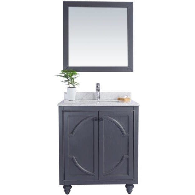 LAVIVA 313613-30G-WC Odyssey - 30 - Maple Grey Cabinet + White Carrera Counter