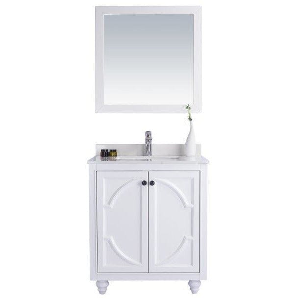 LAVIVA 313613-30W-WQ Odyssey - 30 - White Cabinet + White Quartz Counter