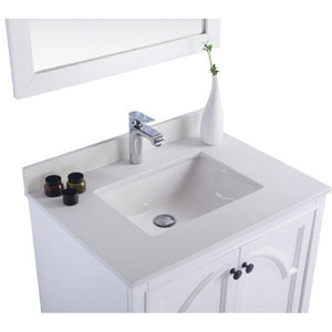 LAVIVA 313613-30W-WQ Odyssey - 30 - White Cabinet + White Quartz Counter