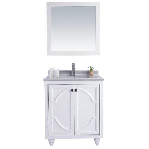 LAVIVA 313613-30W-WS Odyssey - 30 - White Cabinet + White Stripes Counter