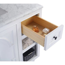 Load image into Gallery viewer, LAVIVA 313613-36W-BW Odyssey - 36 - White Cabinet + Black Wood Counter