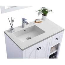 Load image into Gallery viewer, LAVIVA 313613-36W-MW Odyssey - 36 - White Cabinet + Matte White VIVA Stone Solid Surface Countertop