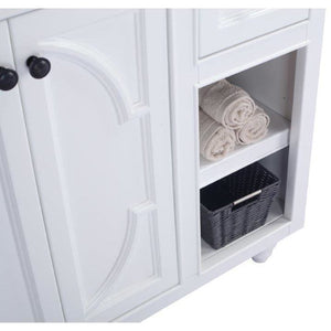 LAVIVA 313613-36W-MW Odyssey - 36 - White Cabinet + Matte White VIVA Stone Solid Surface Countertop