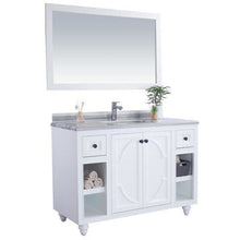 Load image into Gallery viewer, LAVIVA 313613-48W-WS Odyssey - 48 - White Cabinet + White Stripes Counter