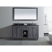 Load image into Gallery viewer, LAVIVA 313613-60G-BW Odyssey - 60 - Maple Grey Cabinet + Black Wood Counter