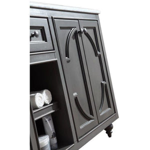 LAVIVA 313613-60G-WC Odyssey - 60 - Maple Grey Cabinet + White Carrera Counter