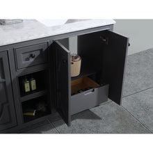 Load image into Gallery viewer, LAVIVA 313613-60G-MB Odyssey - 60 - Maple Grey Cabinet + Matte Black VIVA Stone Solid Surface Countertop