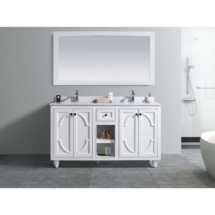 LAVIVA 313613-60W-WC Odyssey - 60 - White Cabinet + White Carrera Counter