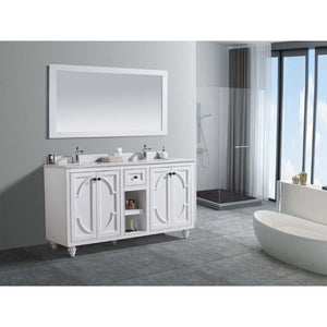 LAVIVA 313613-60W-WC Odyssey - 60 - White Cabinet + White Carrera Counter
