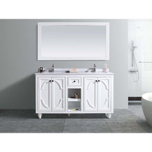 Load image into Gallery viewer, LAVIVA 313613-60W-WS Odyssey - 60 - White Cabinet + White Stripes Counter